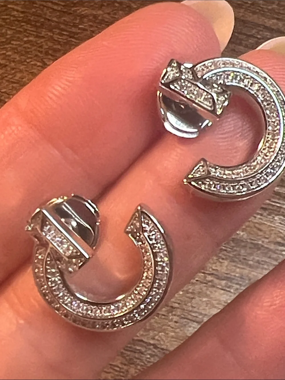 Silver Pave Arrow Hoop Earrings - Women Jewelry